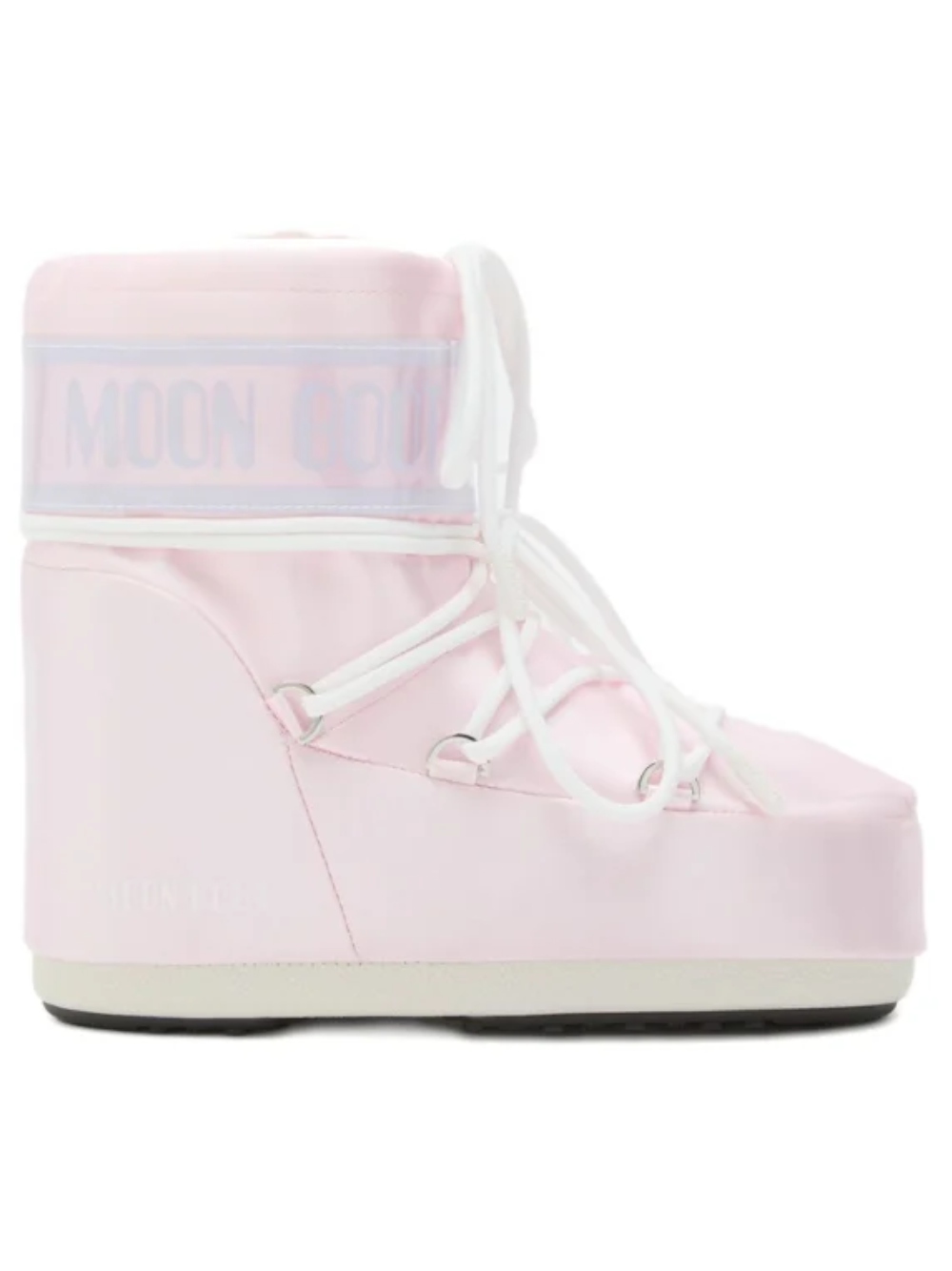 Stivali da neve Icon Low Pearly per bambina Moon Boot Kids rosa con rifinitura lucida 80D1409660 J032 MOON BOOT KIDS