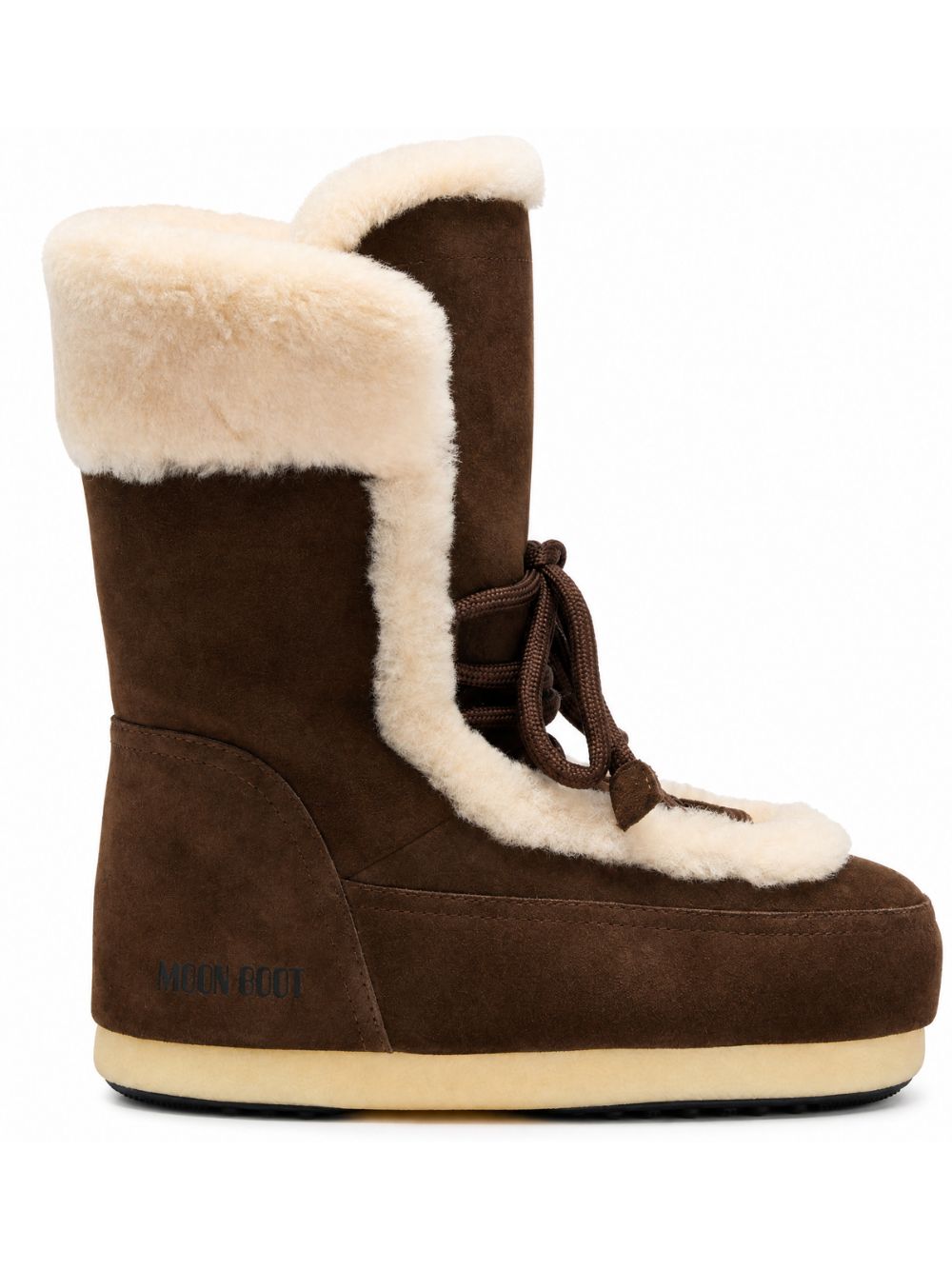 Stivale EVX Fairy per bambina Moon Boot Kids marrone con finitura in shearling 80D1470240 M037 MOON BOOT KIDS