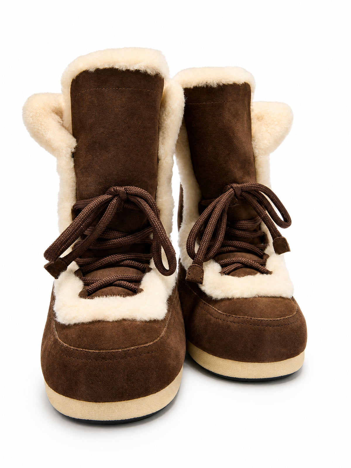 Stivale EVX Fairy per bambina Moon Boot Kids marrone con finitura in shearling 80D1470240 M037 MOON BOOT KIDS