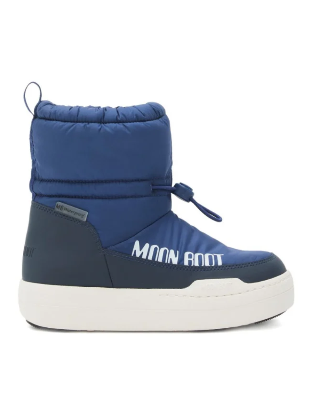 Stivali da neve Park Strap per bambini Moon Boot Kids blu con design trapuntato 80D3440090 F017 MOON BOOT KIDS