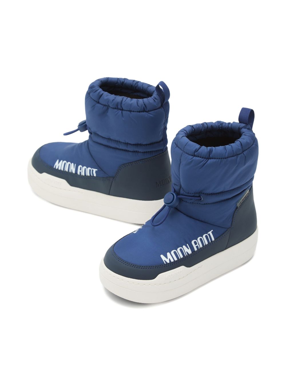 Stivali da neve Park Strap per bambini Moon Boot Kids blu con design trapuntato 80D3440090 F017 MOON BOOT KIDS