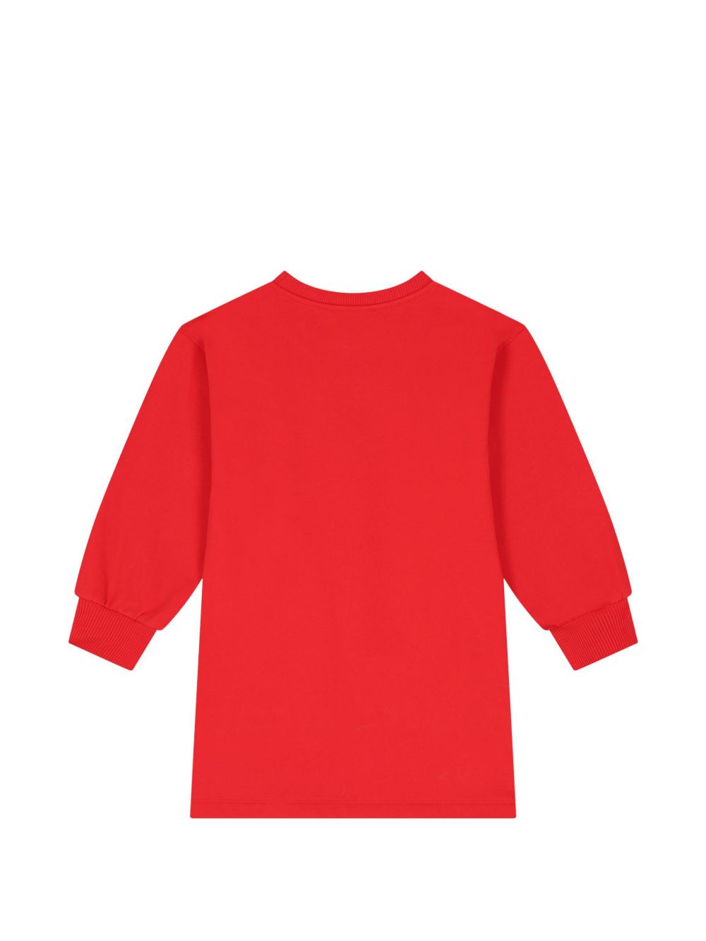 Abito per bambina Moschino Kids rosso con stampa orsetto sul davanti HBV0GYLCA94 50109 MOSCHINO KIDS