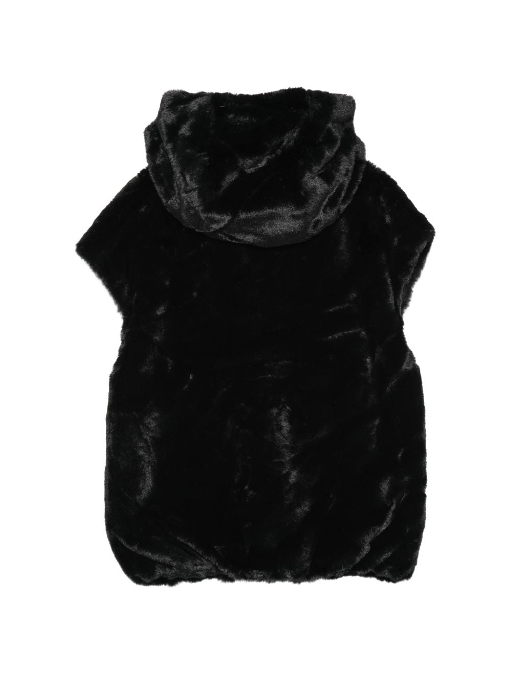 Giubbino smanicato per bambina Moschino Kids nero con motivo orsetto sul davanti HDS059LIA02 60100 MOSCHINO KIDS