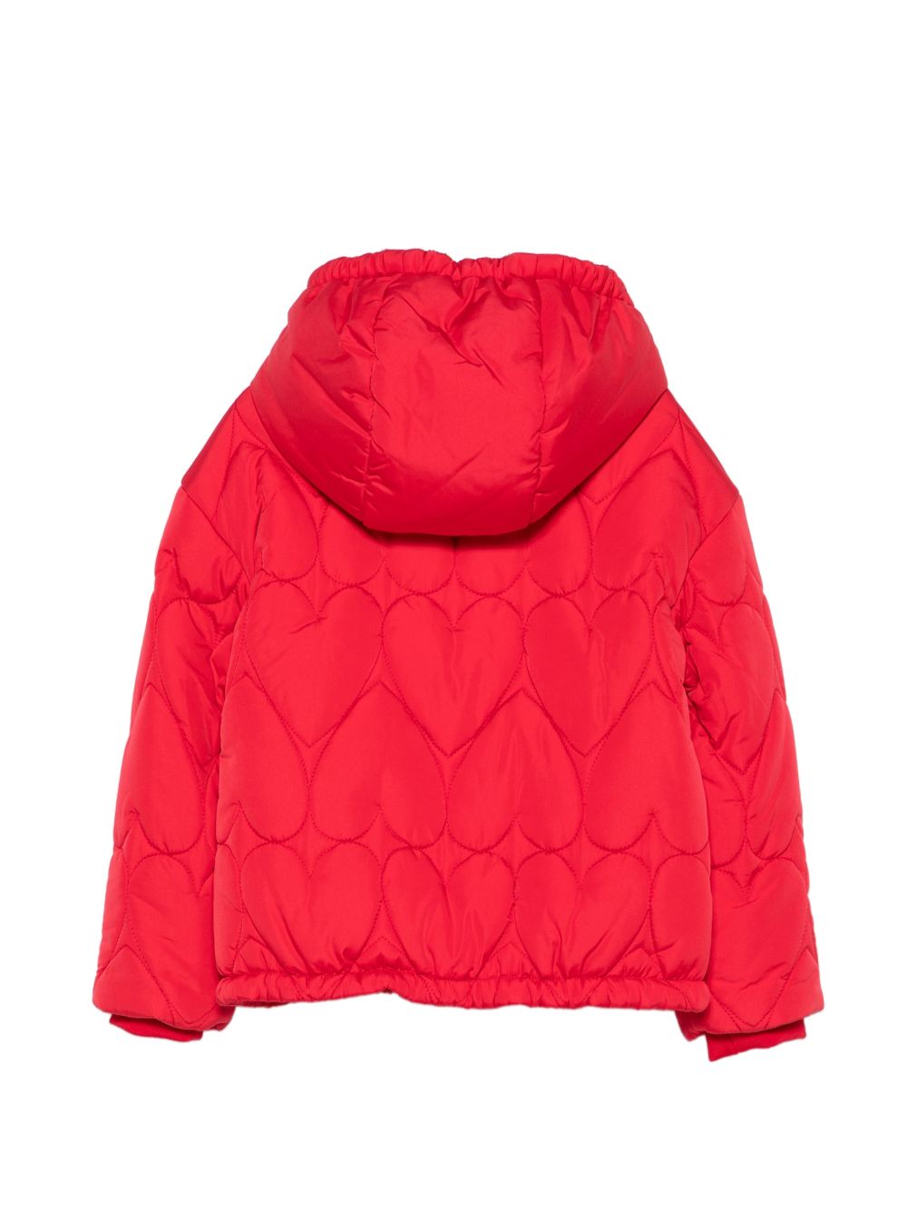 Giubbino per bambina Moschino Kids rosso con patch orsetto HDS05AL3AC7 50109 MOSCHINO KIDS