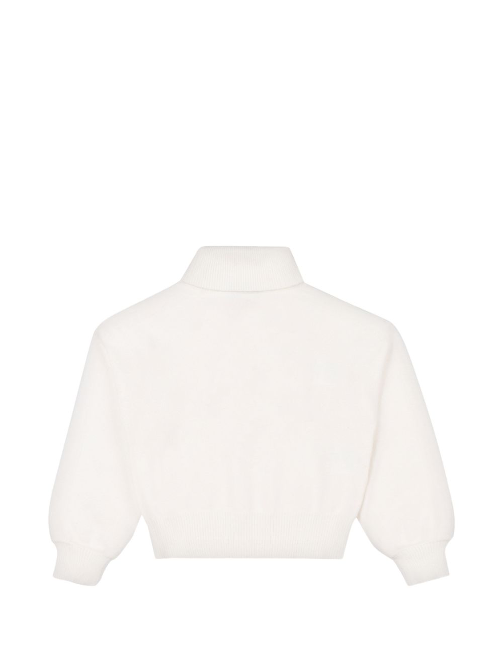 Maglione per bambina Moschino Kids bianco con stampa teddy HDW02JLHE77 10063 MOSCHINO KIDS