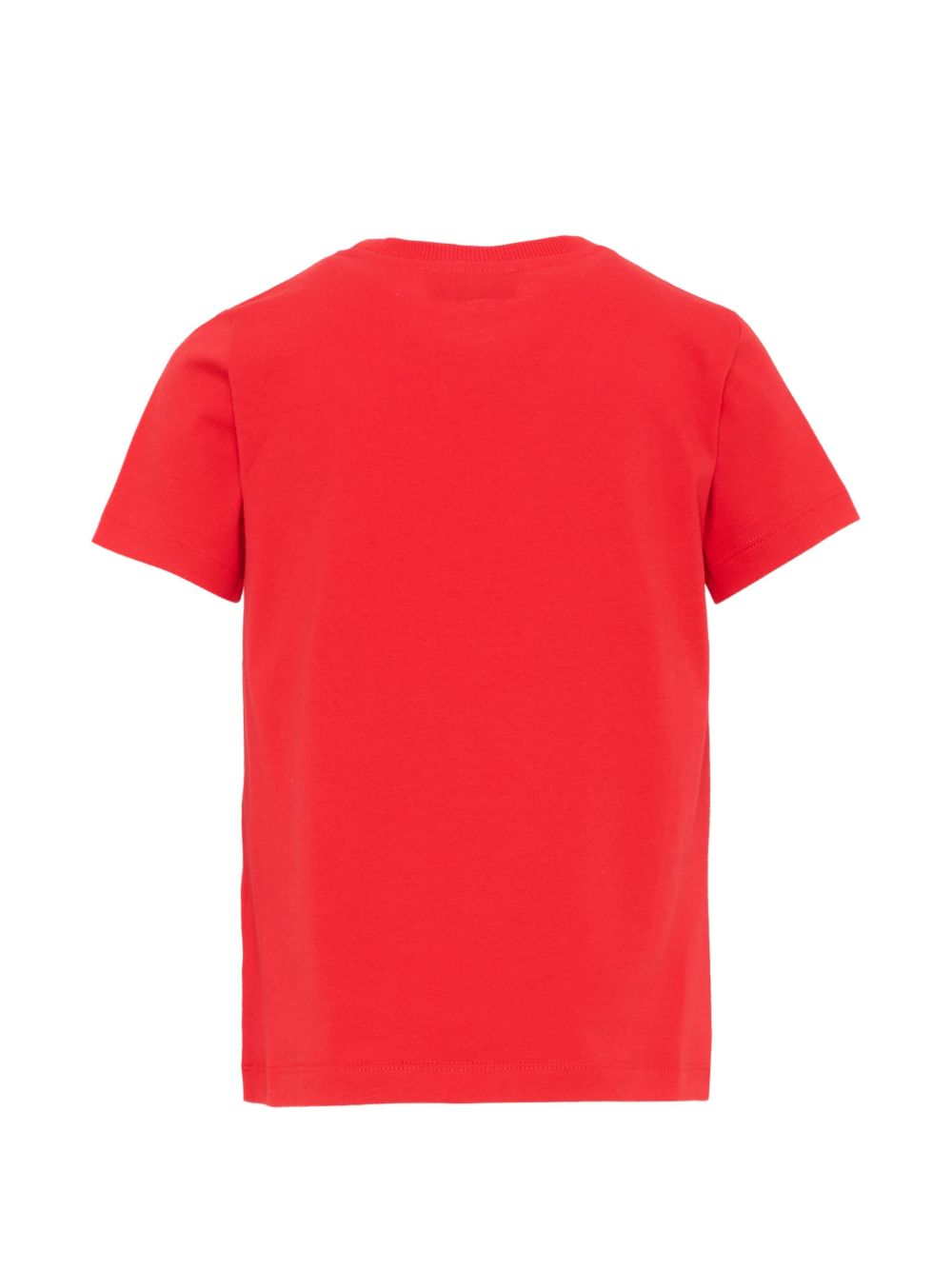 T-shirt per bambini Moschino Kids rossa con dettaglio Teddy bear HNM05VLAA10 50109 MOSCHINO KIDS