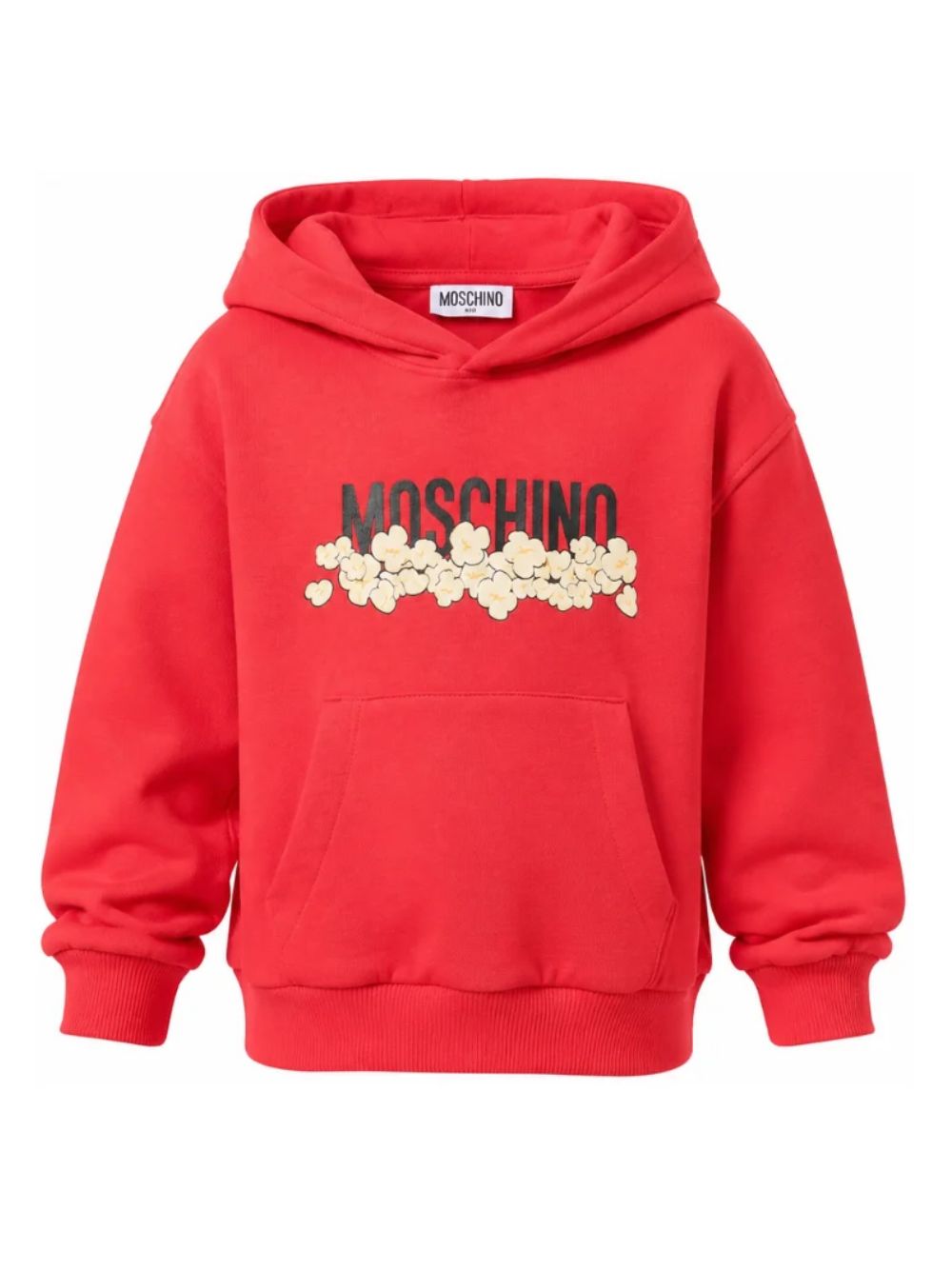 Felpa per bambini Moschino Kids rossa con stampa grafica HUF09ZLCA83 50109 MOSCHINO KIDS