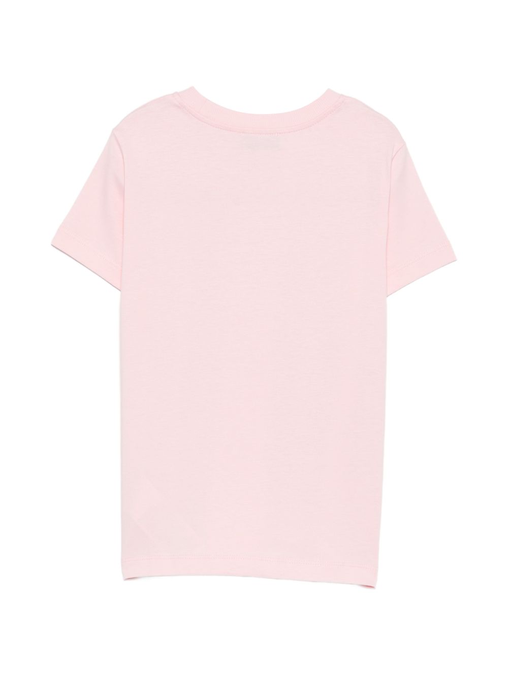 T-shirt per bambino Moschino Kids rosa con stampa logo sul davanti HUM05VLAA34 50209 MOSCHINO KIDS