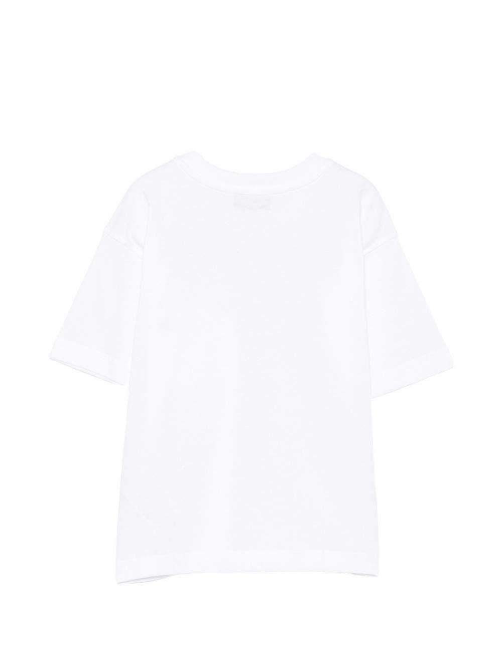 T-shirt per bambino Moschino Kids bianca con taschino sul petto HUM060LAA57 10101 MOSCHINO KIDS