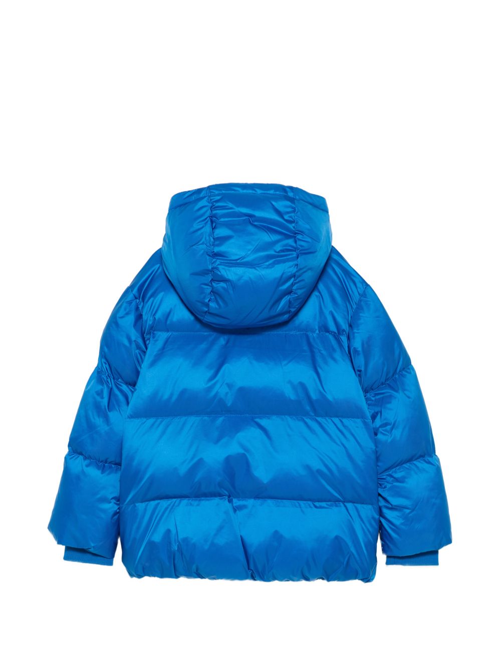 Giubbino per bambino Moschino Kids blu con stampa logo sul davanti HUS05PL3AC3 40157 MOSCHINO KIDS