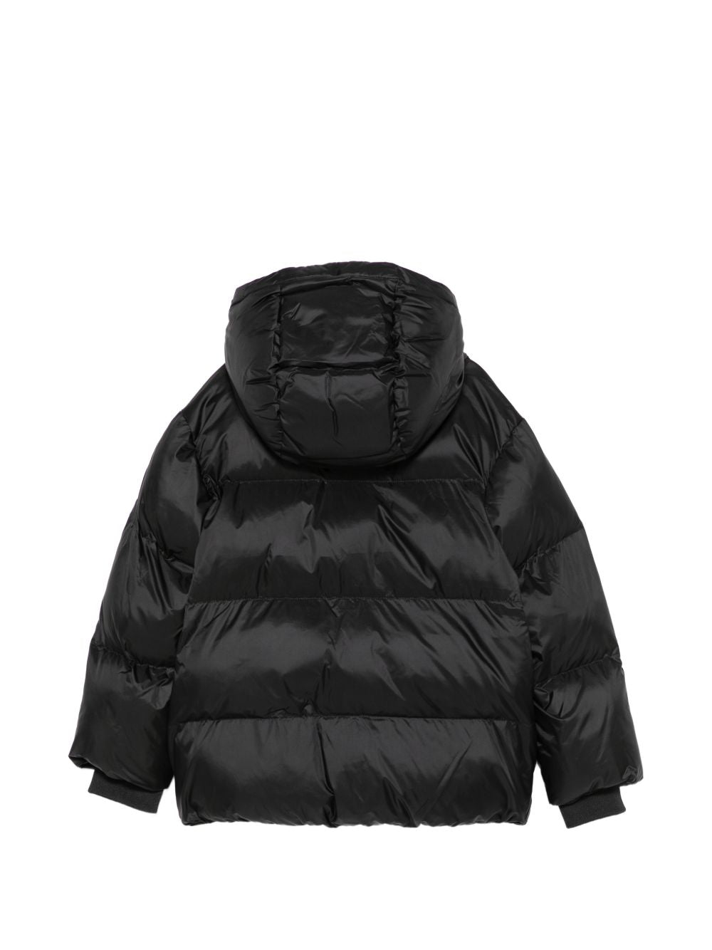 Giubbino per bambino Moschino Kids nero con stampa logo sul davanti HUS05PL3AC3 60100 MOSCHINO KIDS