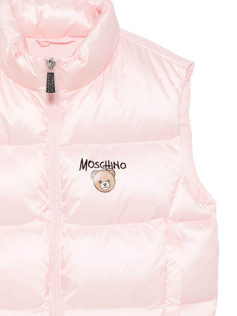 Smanicato per bambina Moschino Kids rosa con stampa logo HUS05QL3AC3 50209 MOSCHINO KIDS