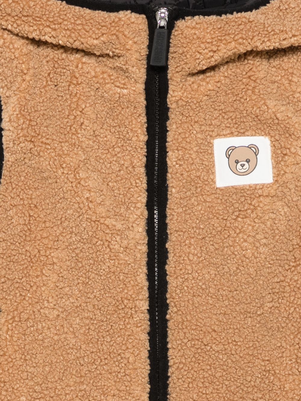 Smanicato per bambini Moschino Kids marrone con cappuccio HUS05SLIA00 20351 MOSCHINO KIDS