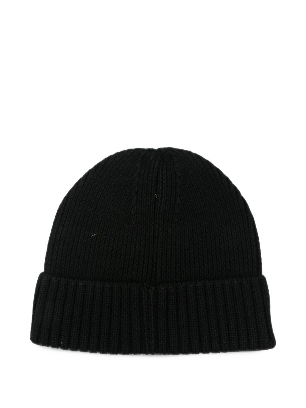 Berretto per bambini Moschino Kids nero con ricamo Teddy Bear HUX02RLHE87 60100 MOSCHINO KIDS
