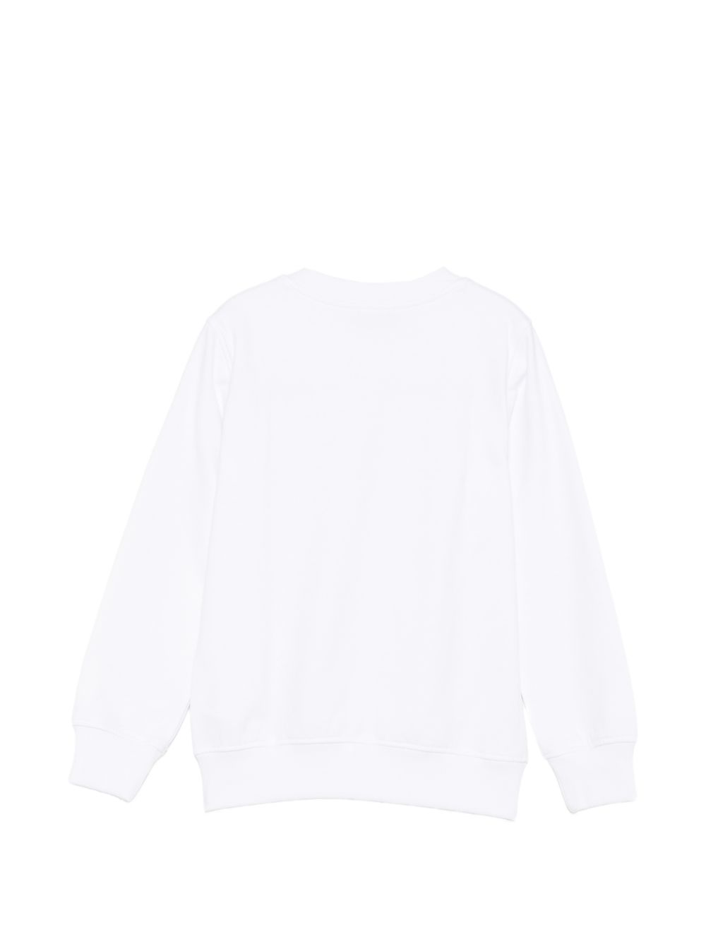 Felpa per bambino Moschino Kids bianco con stampa orsetto sul davanti HXF08VLCA83 10101 MOSCHINO KIDS
