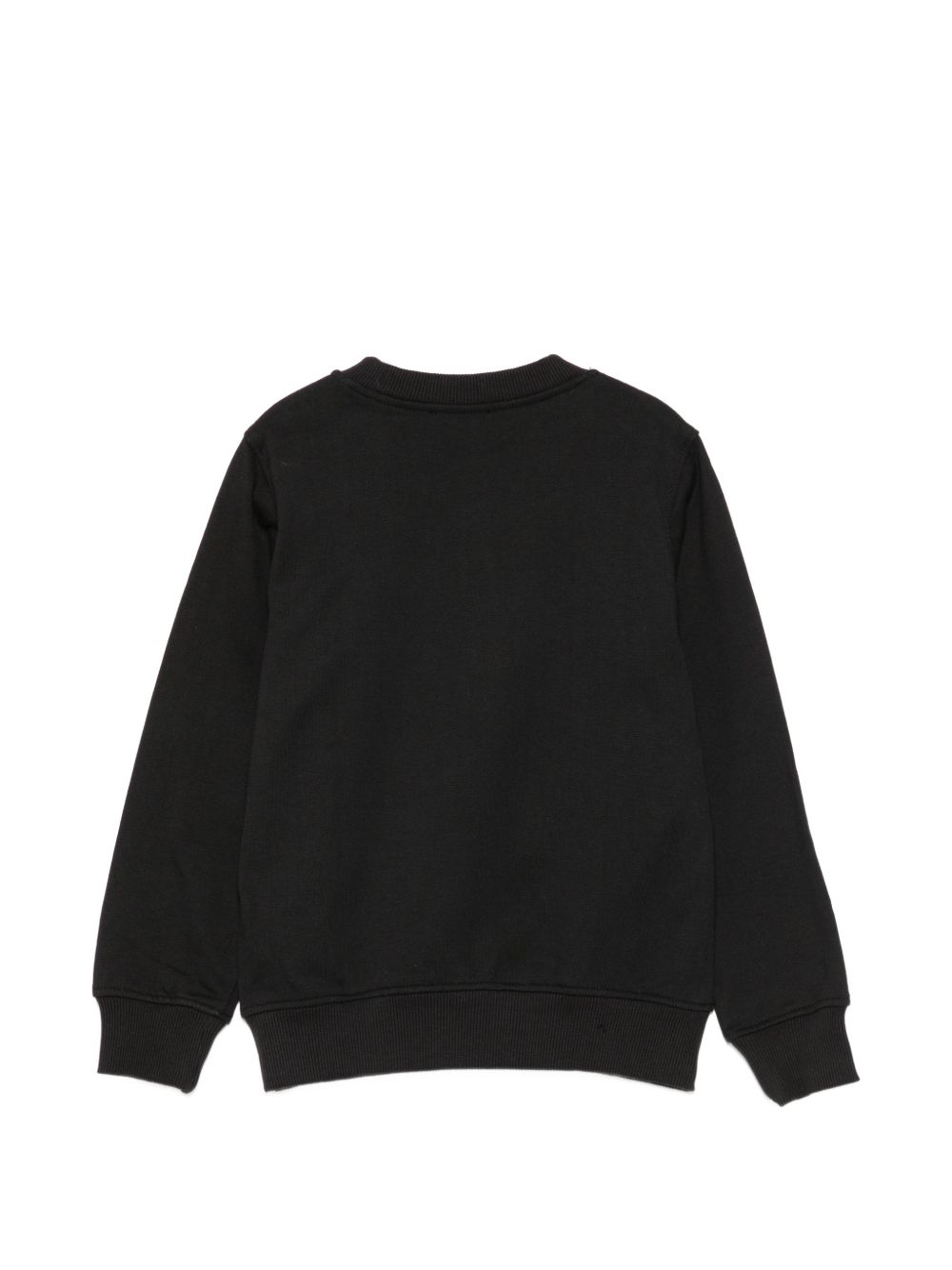 Felpa per bambini Moschino Kids nera con stampa orsetto sul davanti HXF08VLCA83 60100 MOSCHINO KIDS