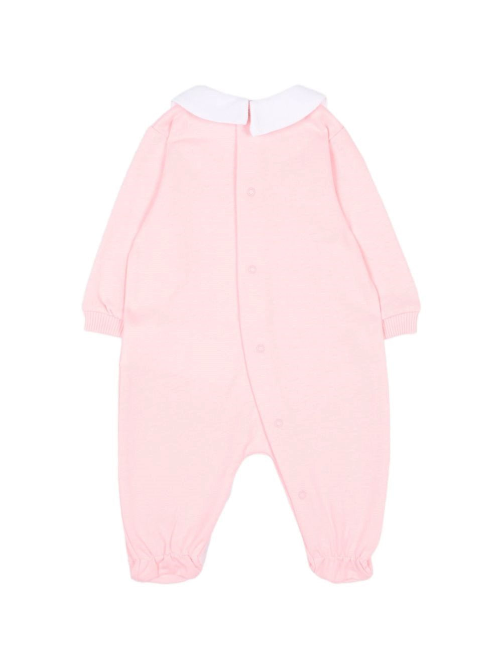 Tutina per neonato Moschino Kids rosa con dettaglio Teddy Bear M5Y037LCA40 50209 MOSCHINO KIDS
