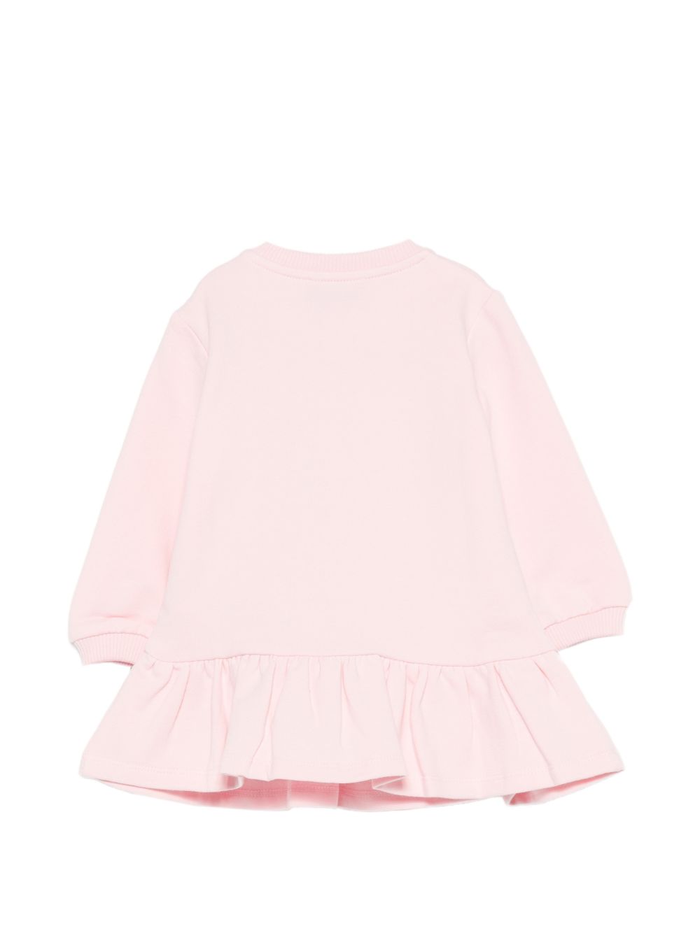 Abito per neonata Moschino Kids rosa con stampa orsetto sul davanti MBV0BKLDA18 50209 MOSCHINO KIDS