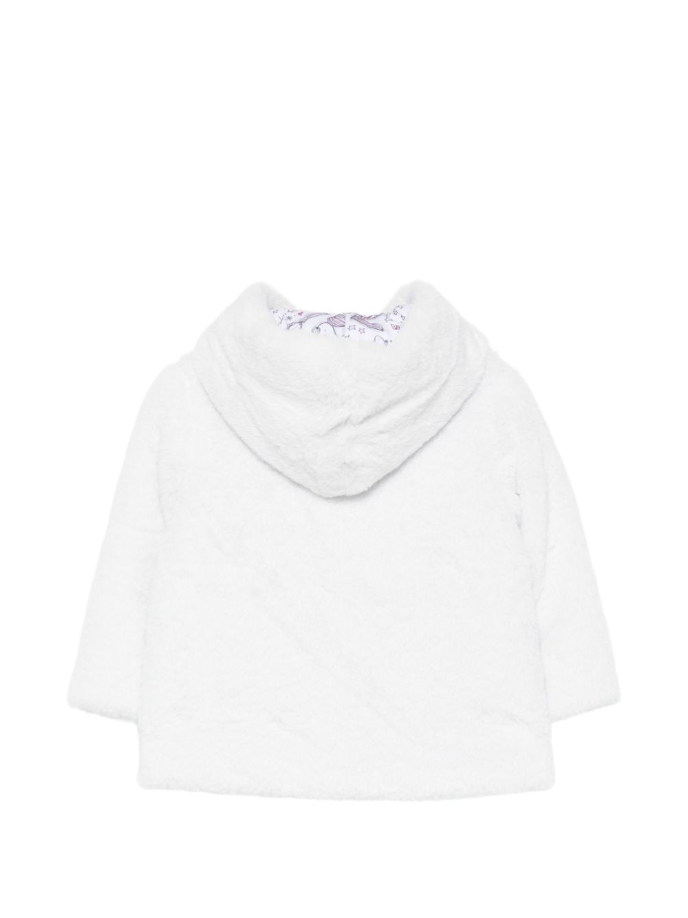 Cappotto per neonata Moschino Kids bianco con effetto orsetto MDS02LLIA02 60252 MOSCHINO KIDS