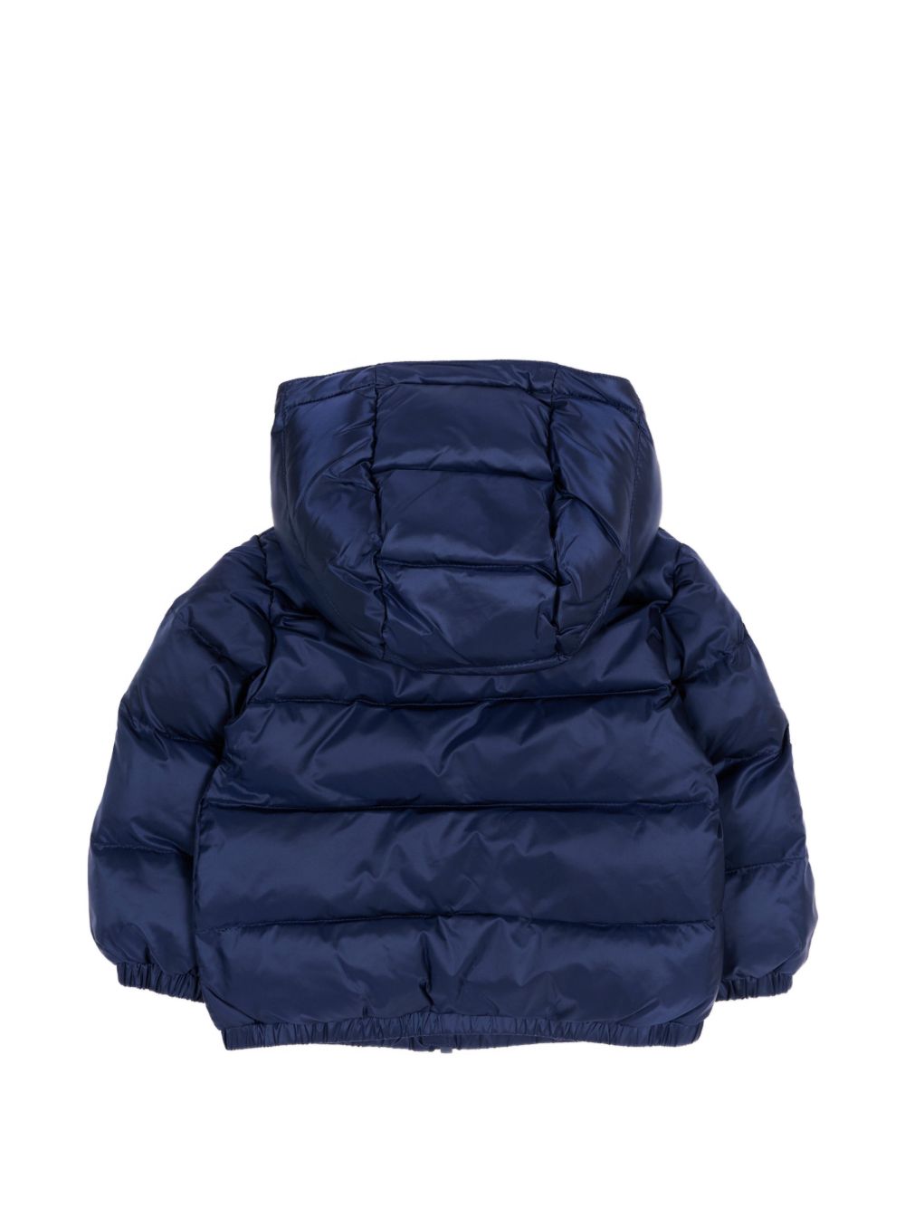 Giubbino per neonato Moschino Kids blu navy con stampa orsetto sul davanti MMS02FL3AC3 40016 MOSCHINO KIDS
