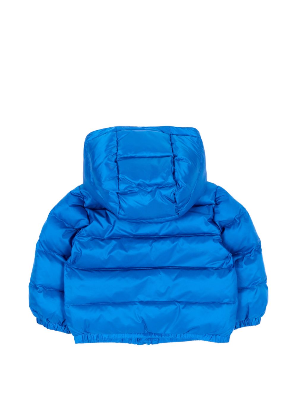Giubbino per neonato Moschino Kids blu con stampa orsetto sul davanti MMS02FL3AC3 40157 MOSCHINO KIDS