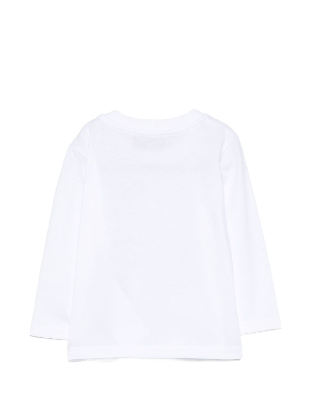 T-shirt per neonati Moschino Kids bianca con motivo Teddy Bear MOO014LAA20 10101 MOSCHINO KIDS