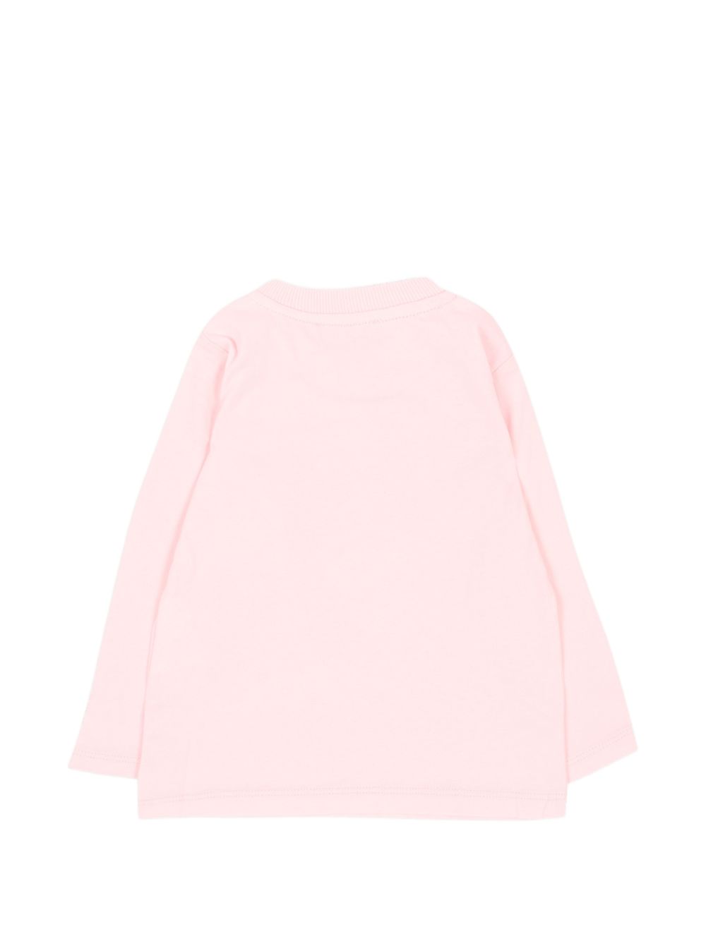 T-shirt per neonata Moschino Kids rosa a maniche lunghe MQO014LAA10 50209 MOSCHINO KIDS