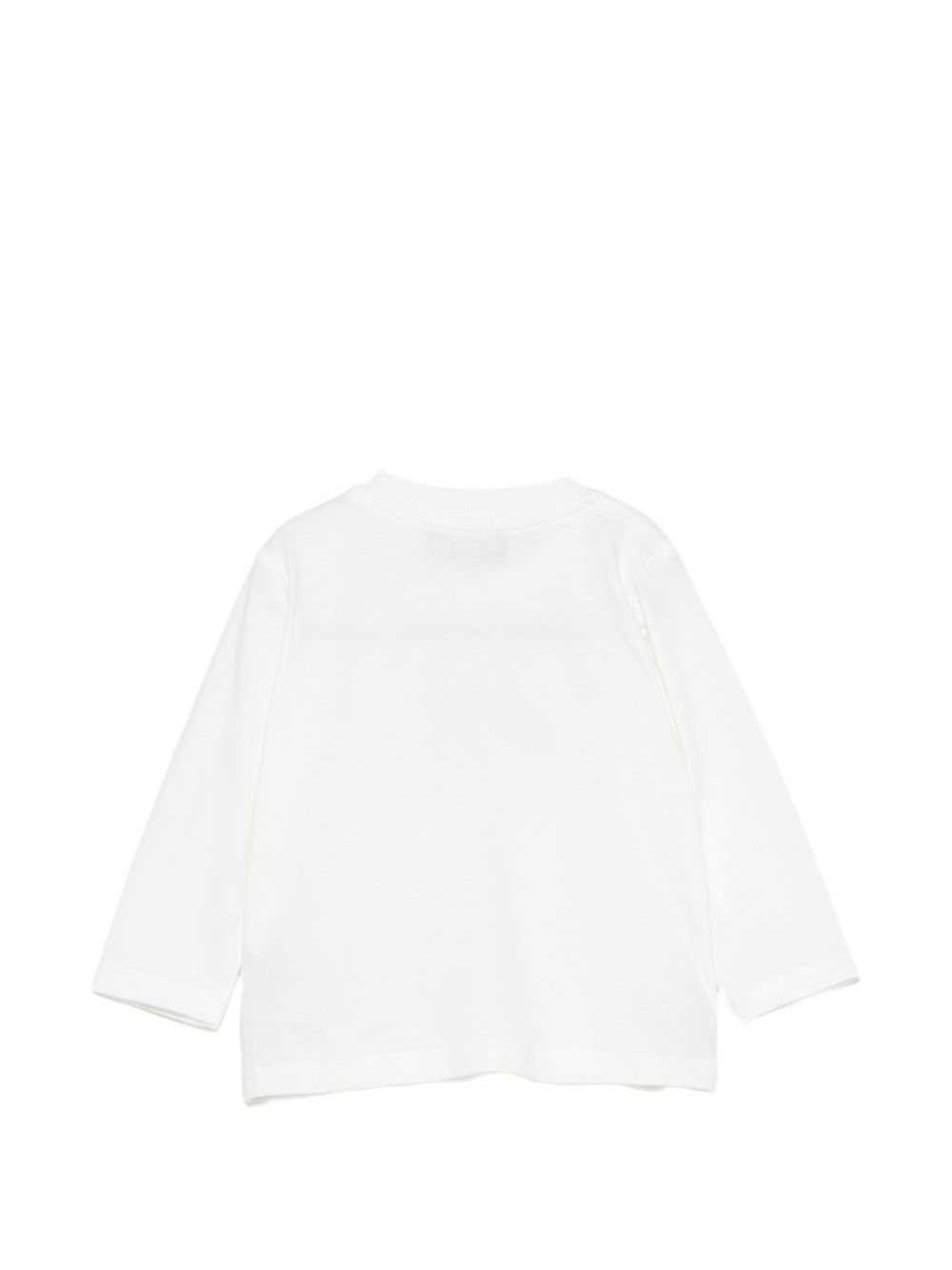 T-shirt per neonati Moschino Kids bianca con stampa Teddy sul davanti MSO014LAA10 10063 MOSCHINO KIDS