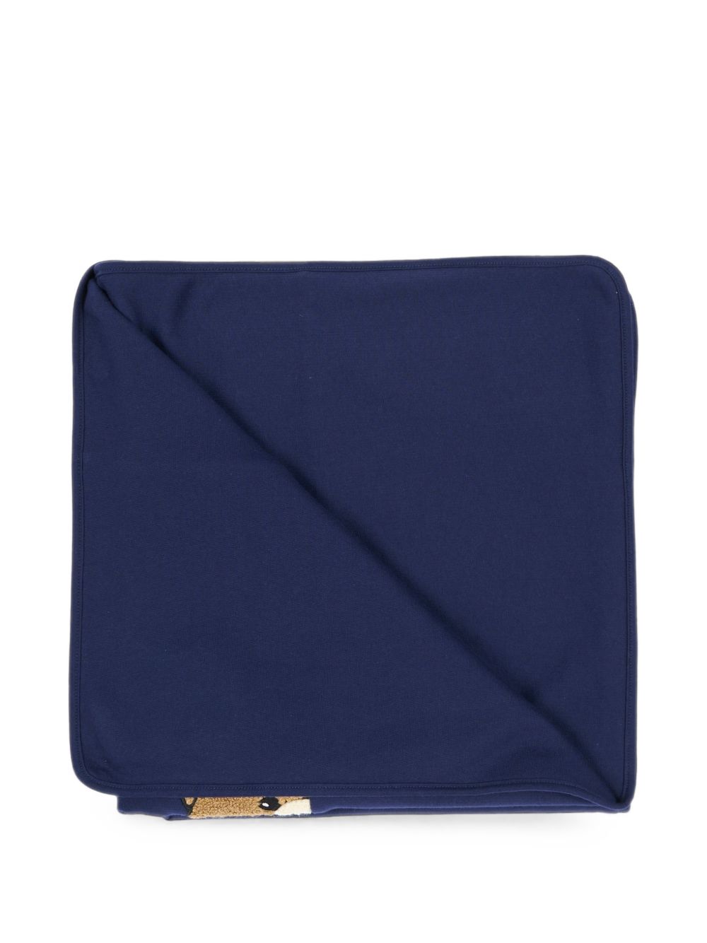 Coperta per neonati Moschino Kids blu con stampa Teddy Bear MUB00NLCA93 40016 MOSCHINO KIDS