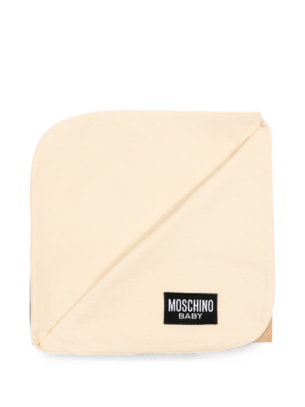 Coperta per neonati Moschino Kids beige con dettaglio Teddy Bear MUB00OLCA40 20404 MOSCHINO KIDS