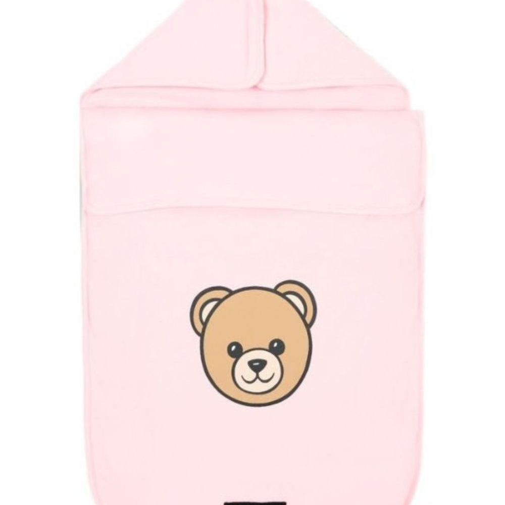 Sacco nanna per neonata Moschino Kids rosa con motivo Teddy Bear MUE00WLCA40 50209 MOSCHINO KIDS