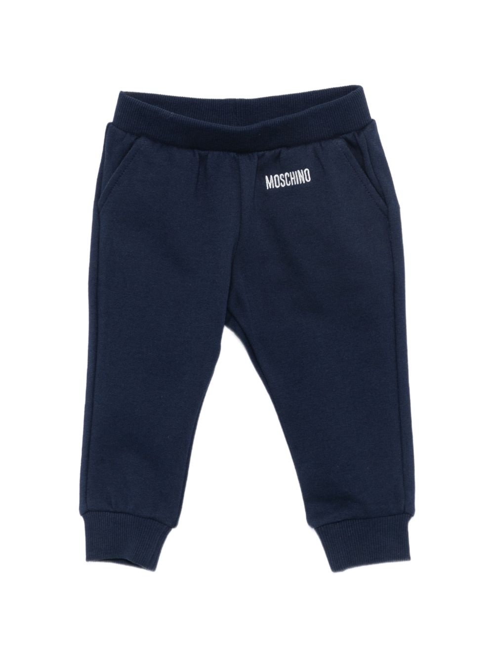 Completo per neonato Moschino Kids blu con stampa grafica logo Teddy Bear MUK05VLCA93 40016 MOSCHINO KIDS