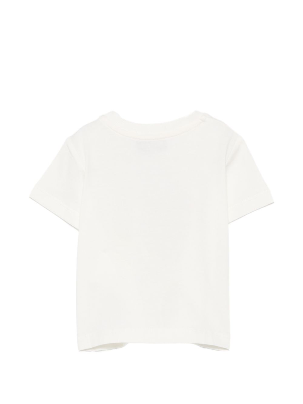 T-shirt per neonato Moschino Kids bianca con stampa popcorn con orsacchiotti MUM04WLAA57 10063 MOSCHINO KIDS