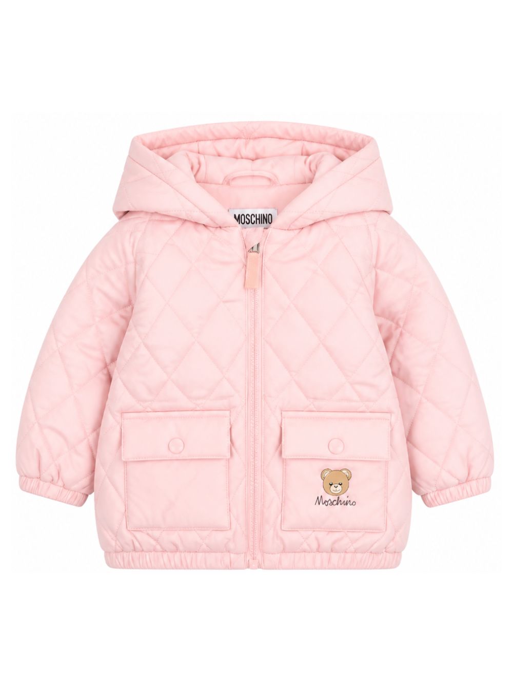 Giubbino per neonata Moschino Kids rosa trapuntata MUS036L3AC6 50209 MOSCHINO KIDS