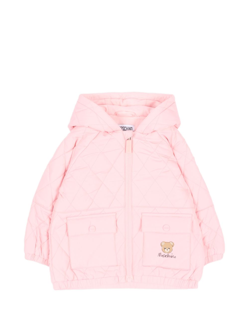 Giubbino per neonata Moschino Kids rosa trapuntata MUS036L3AC6 50209 MOSCHINO KIDS