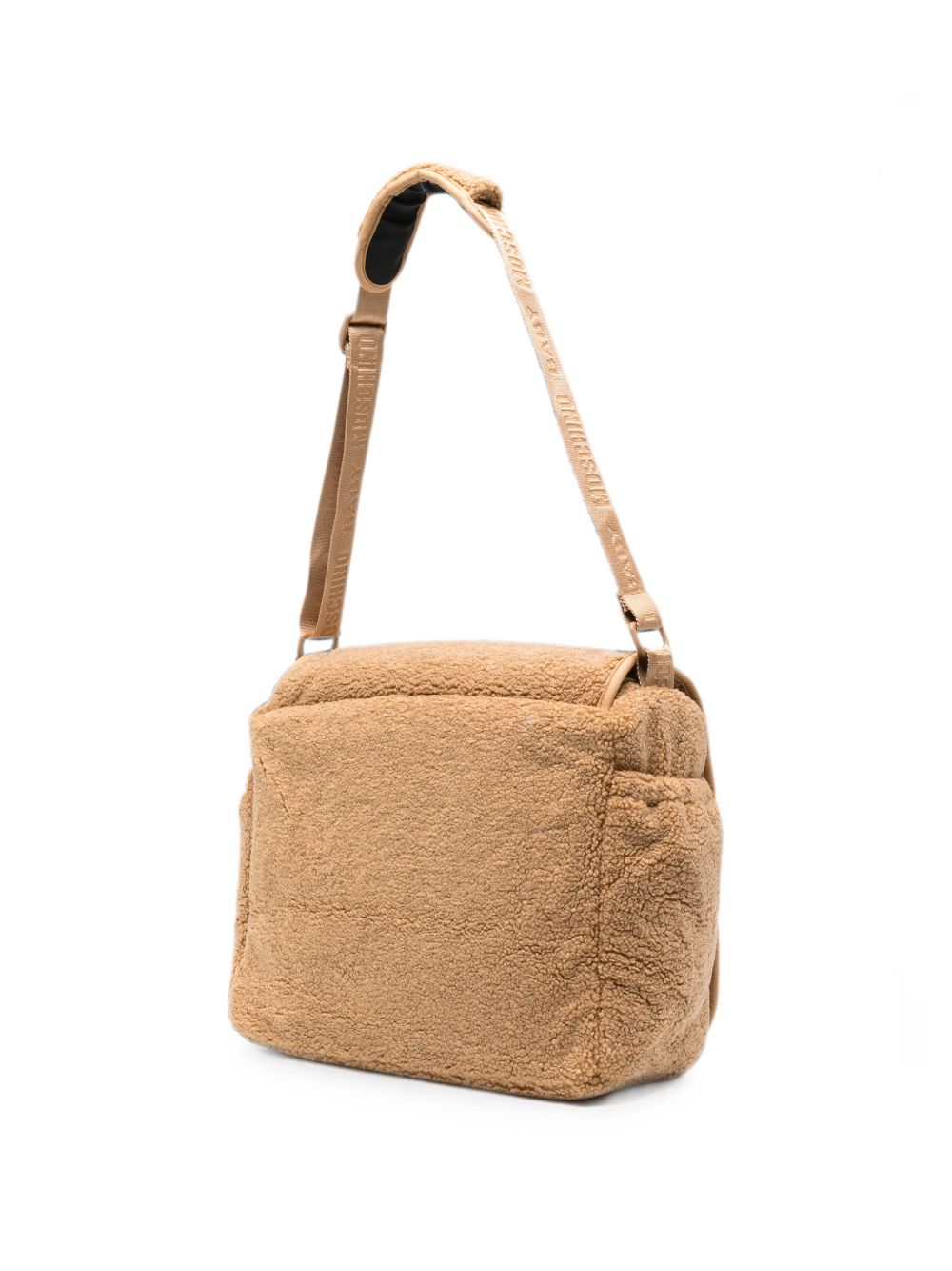Borsa fasciatoio Moschino Kids beige con patch logo sul davanti MUX060LIA00 20351 MOSCHINO KIDS