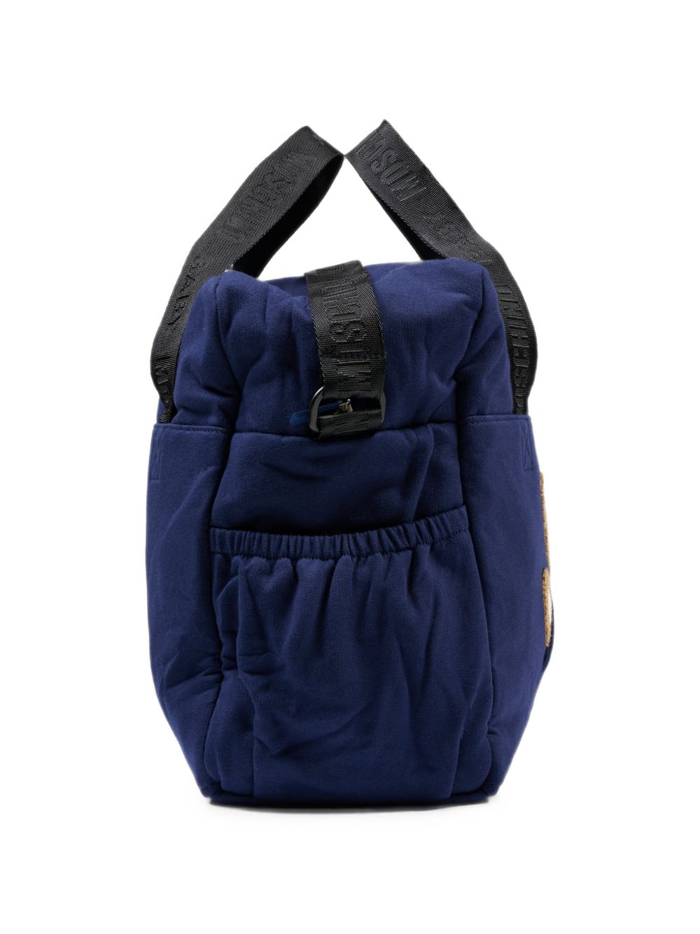 Borsa fasciatoio per neonati Moschino Kids blu con stampa Teddy Bear MUX062LCA93 40016 MOSCHINO KIDS