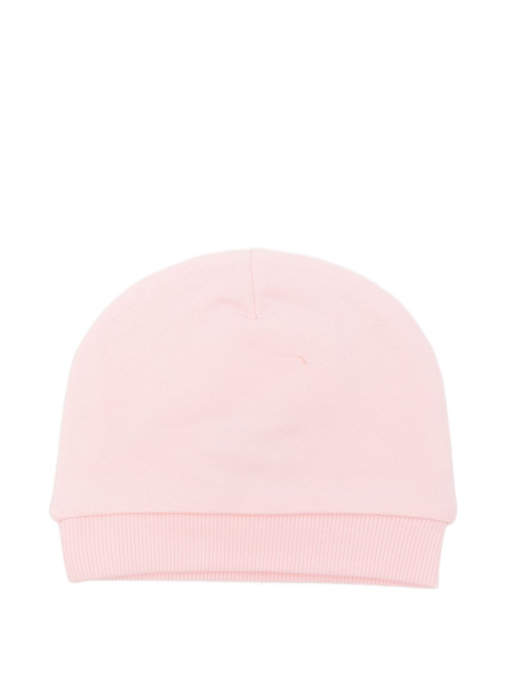 Cappello per neonata Moschino Kids rosa con Teddy Bear ricamato sul davanti MUX065LCA93 50209 MOSCHINO KIDS