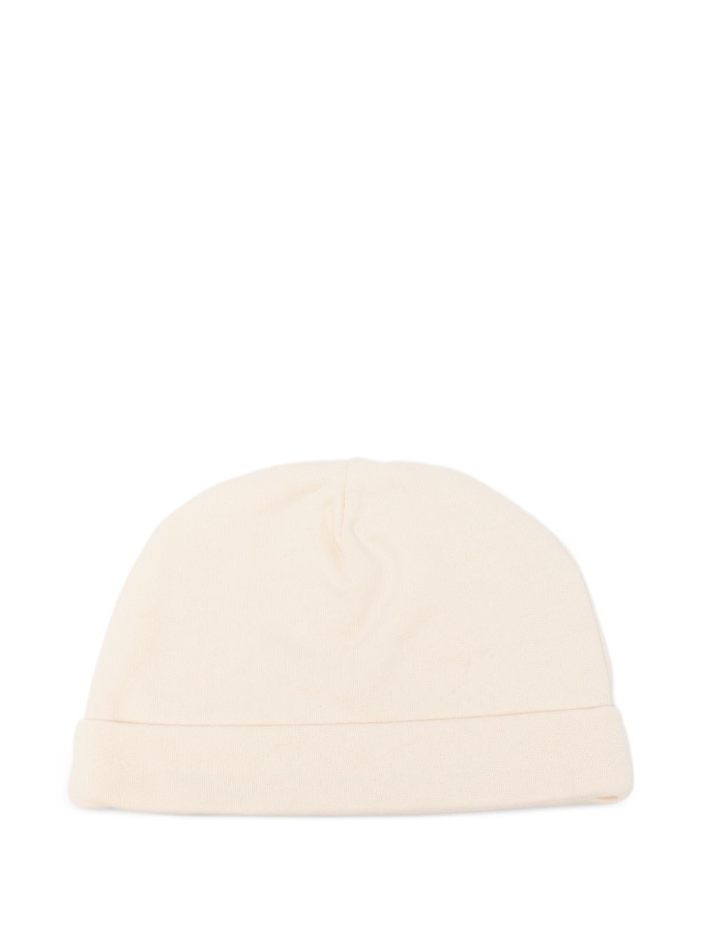 Berretto per neonati Moschino Kids beige con stampa grafica MUX066LCA40 20404 MOSCHINO KIDS