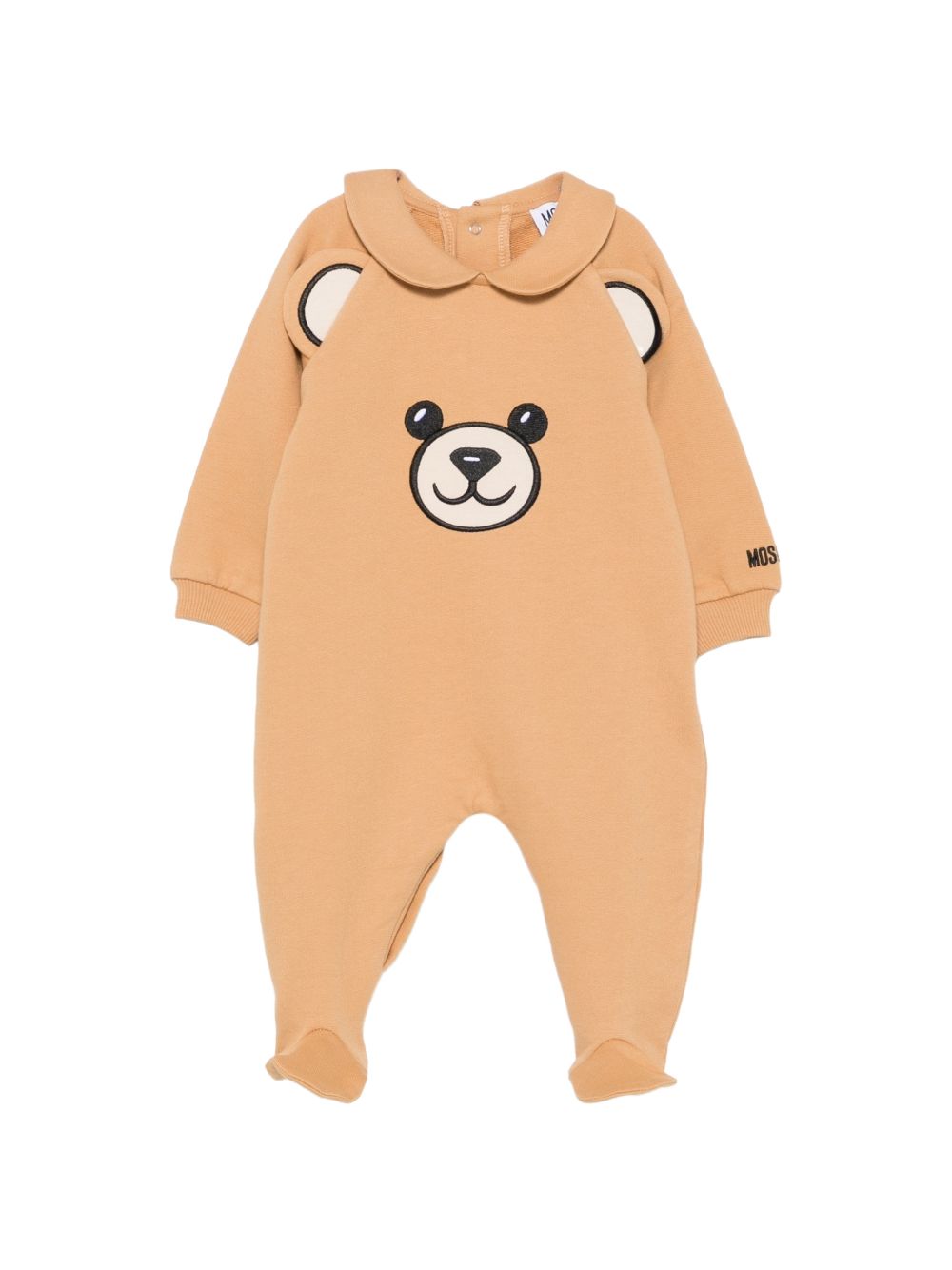 Tutina per neonati Moschino Kids beige con motivo Teddy Bear MUY09GLCA93 20351 MOSCHINO KIDS