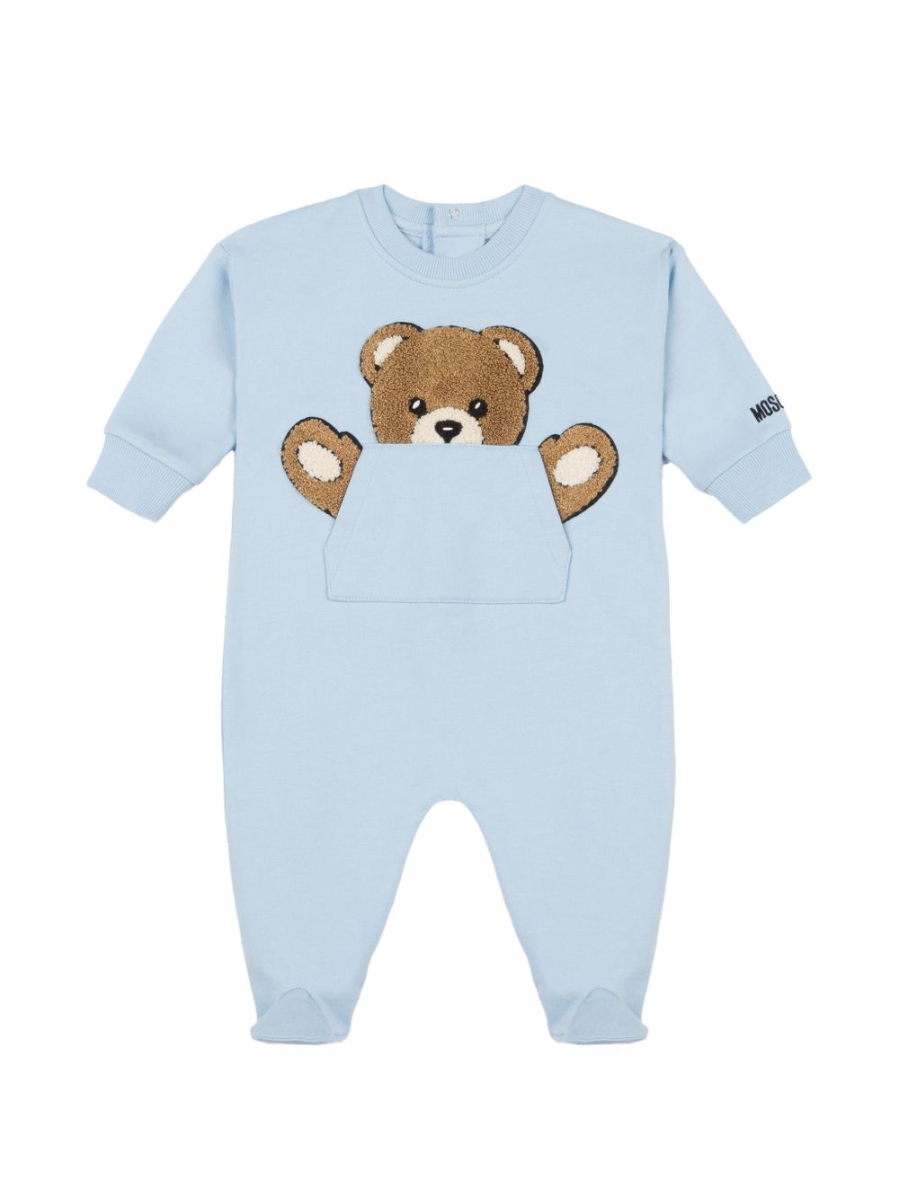 Tutina per neonato Moschino Kids con stampa teddy MUY09HLCA93 40304 MOSCHINO KIDS