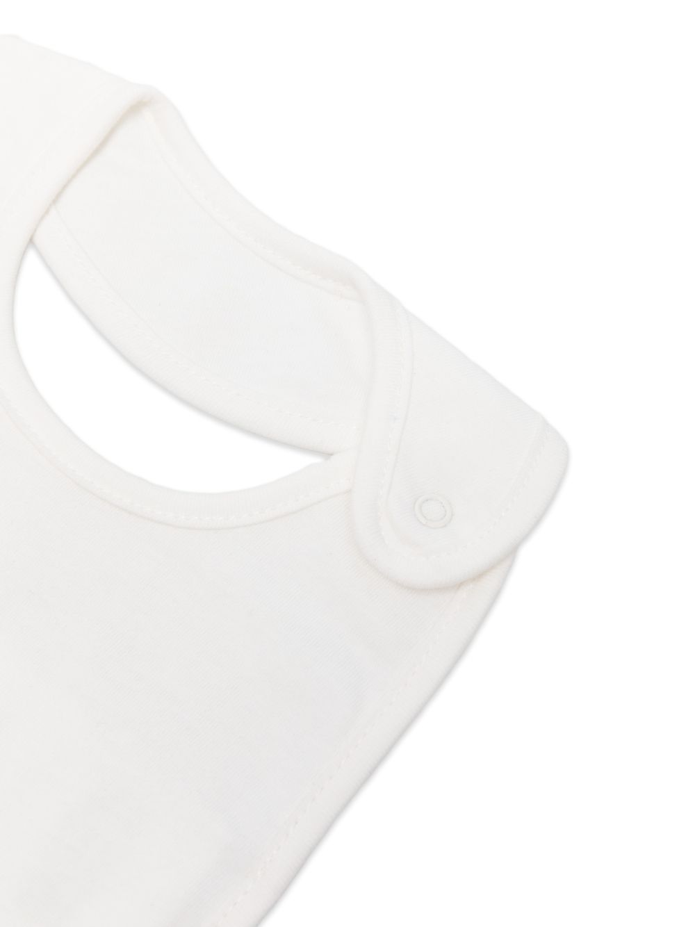 Set cappellino e bavetta per neonati Moschino Kids bianco con stampa Teddy Bear MUY09LLCA40 10063 MOSCHINO KIDS