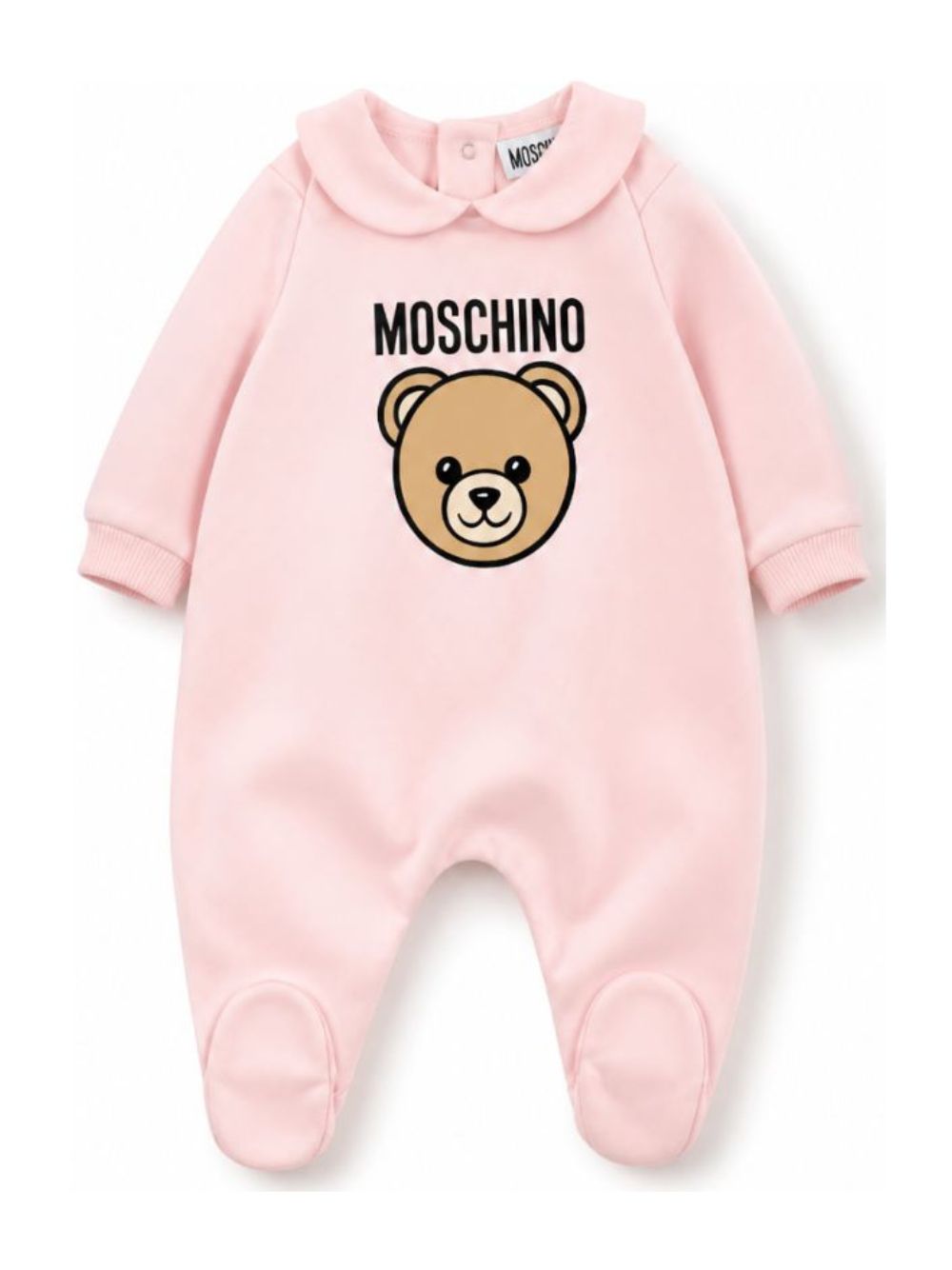 Tutina per neonata Moschino Kids rosa con stampa Teddy Bear MUY09OLCA40 50209 MOSCHINO KIDS
