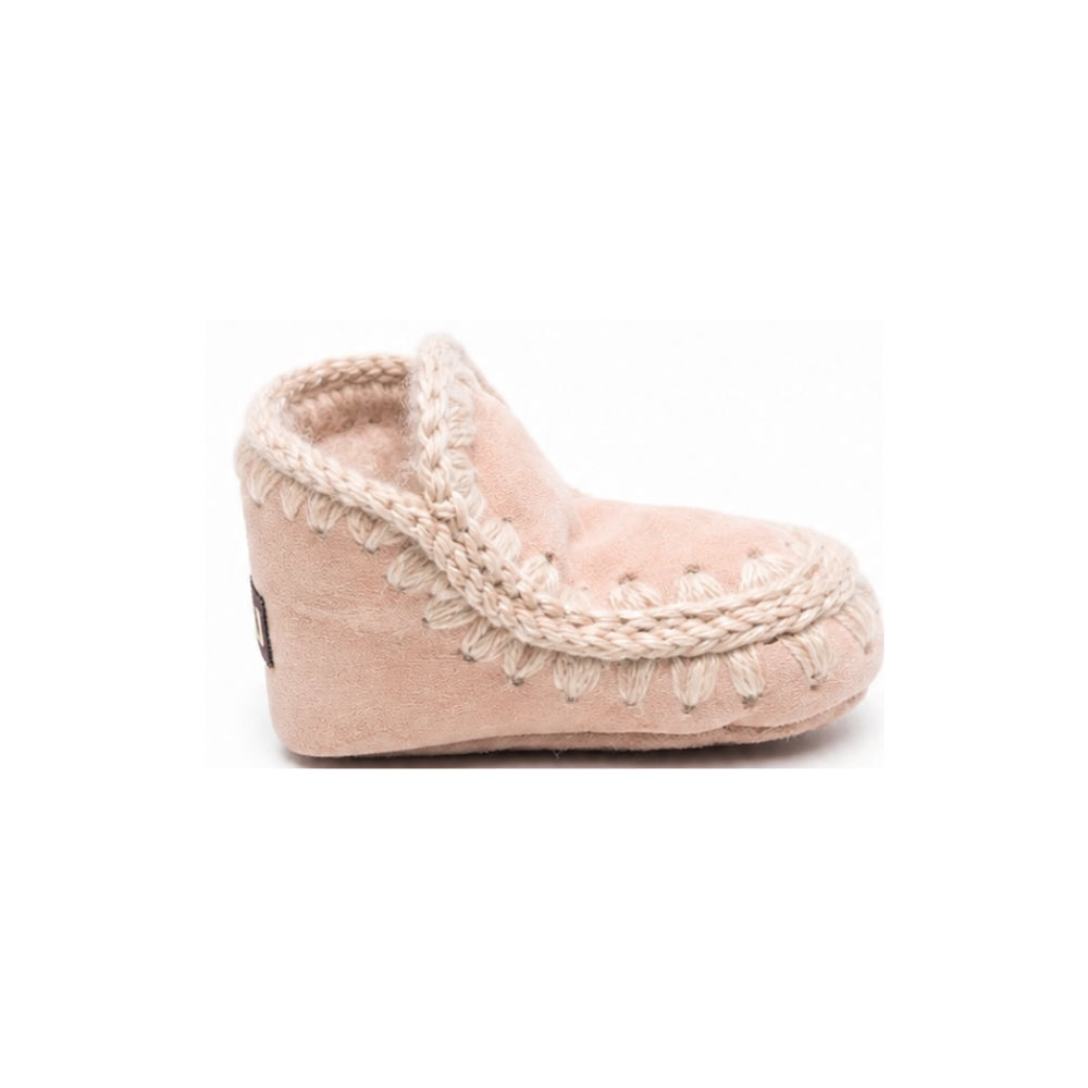 Stivali Eskimo per neonata Mou Kids rosa con orlo con punto festone FI101000A ROBE MOU KIDS