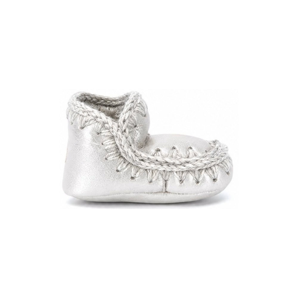 Stivali Eskimo per neonata Mou Kids argento con fodera in shearling FI101000C MGSIL MOU KIDS