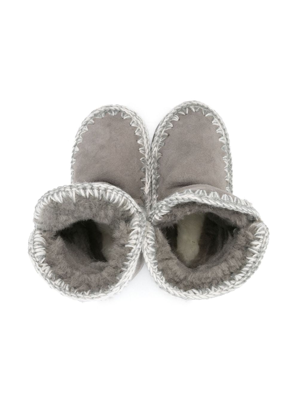 Stivali per bambina Mou Kids grigi con applicazione logo sul retro FK101000A NGRY MOU KIDS