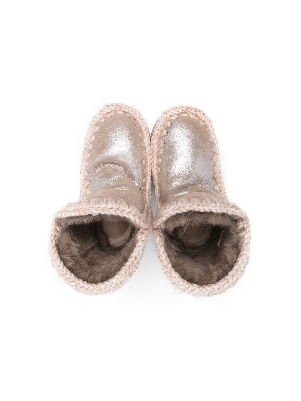 Stivali per bambina Mou Kids rosa chiaro con effetto metallizzato FK101000C MGEGRY MOU KIDS