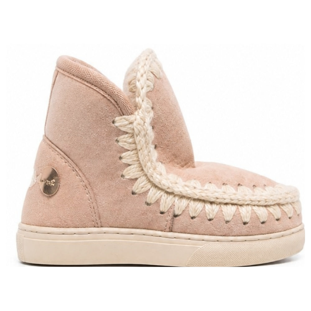 Stivali chunky per bambina Mou Kids beige mandorla con puinta tonda FK111015A CAM MOU KIDS