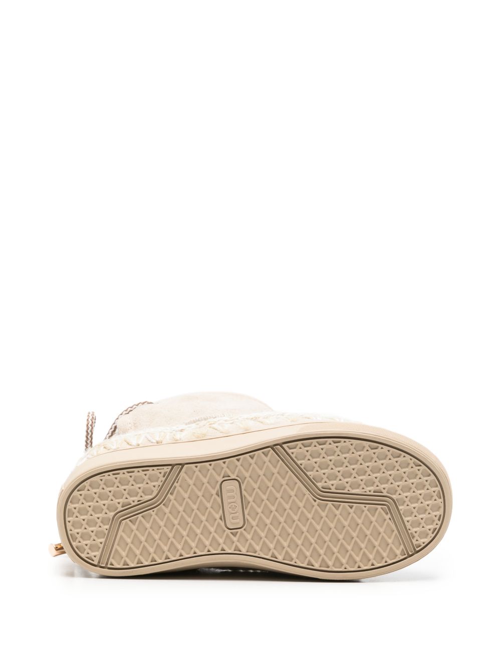 Stivali per bambina Mou Kids beige con orli all' uncinetto FK111022A CHALK MOU KIDS