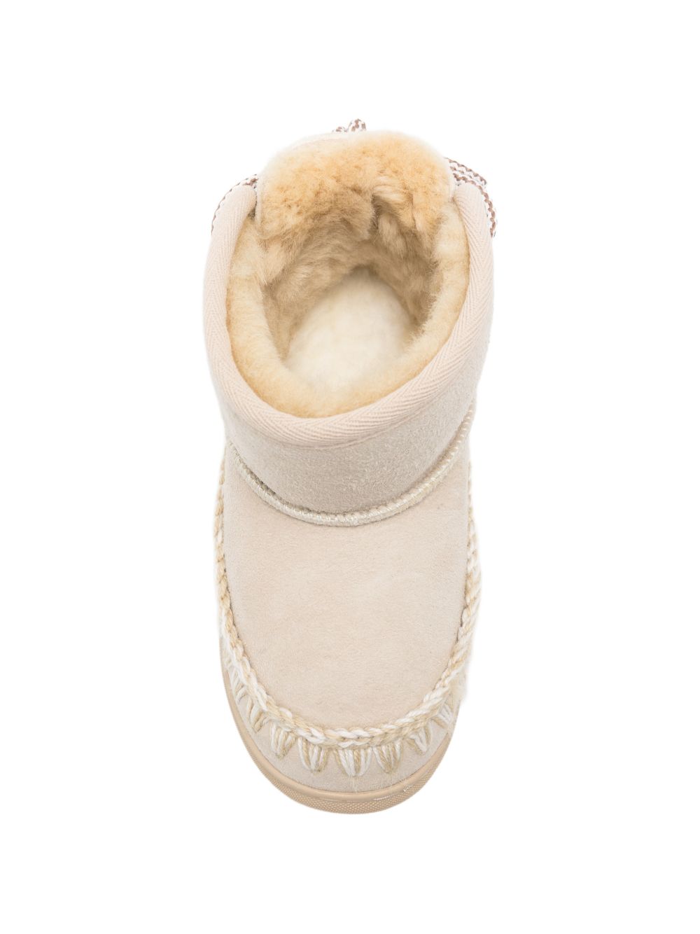 Stivali per bambina Mou Kids beige con orli all' uncinetto FK111022A CHALK MOU KIDS